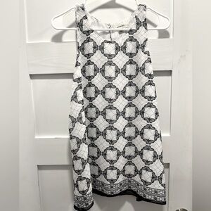 Black and white butterfly blouse size M